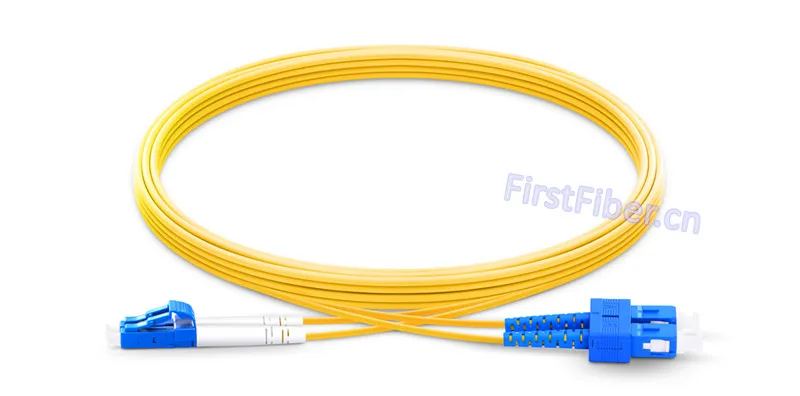 Firstfiber 15 м LC UPC SC UPC G657A 2 ядра дуплекс волокна патч-кабель, джемпер, патч-корд 2,0 мм ПВХ OS2 SM изгиб нечувствительны