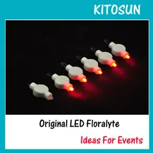 100 шт./упак. красный цвет многоразовые Цветочные Декоративные акценты/бумажный фонарь Светодиодные Свадебные светодиодные лампочки для декора