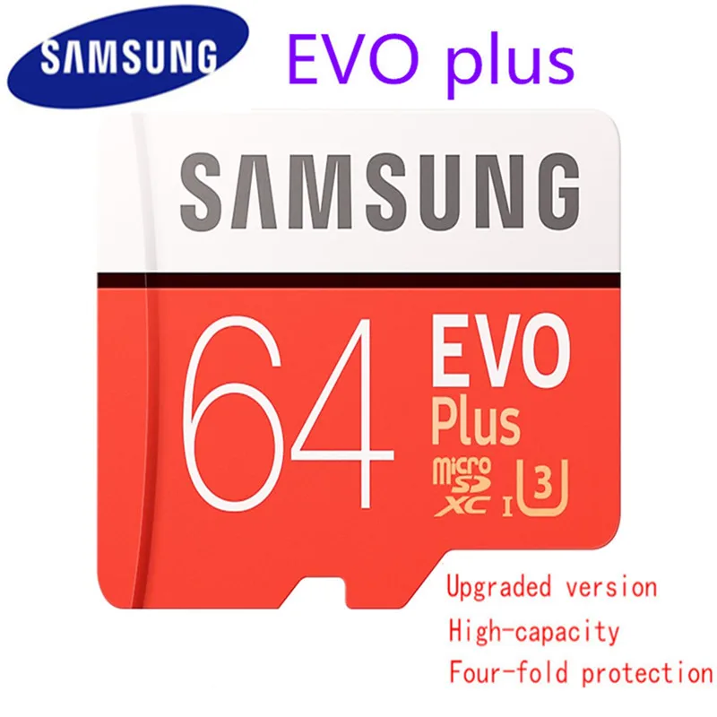 Samsung Evo Plus Micro Sd Card 64 Гб Sdhc/Sdxc Класс Evo+ класс 10 C10 Uhs Tf карты Модуль памяти Transflash карты памяти Microsd карта