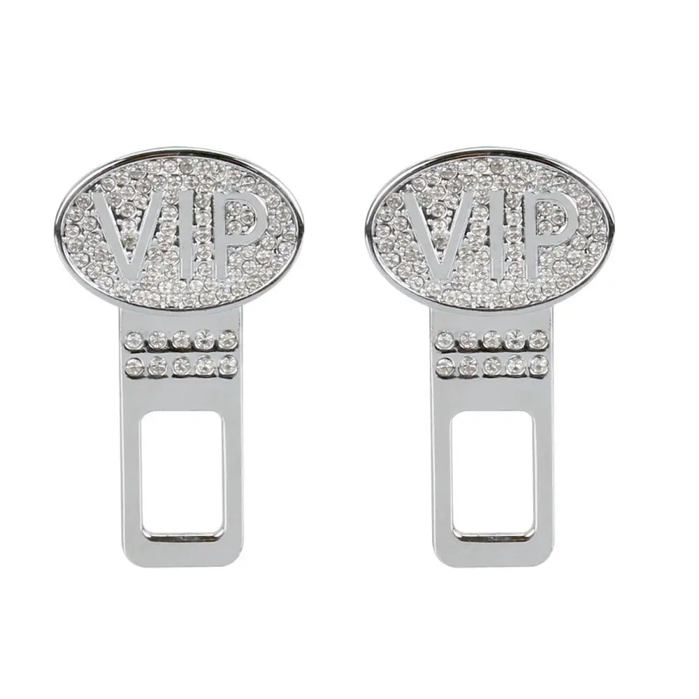

Replacement Universal 2 PCS/LOT Car Auto Seat Belt Clip Buckles Extender Car Styling Accessories with Handcrafted Rhinestone