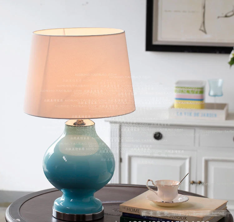 American Country Blue Glass Decorative Glass Vase Ikea Living Room