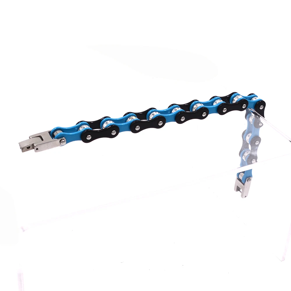 Cycolinks Blue Black Crystal Bracelet