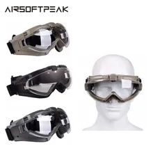 Airsoft охотничьи солнцезащитные очки CS анти-запотевание легкие веерные очки ударопрочность ультрафиолетовая защита прозрачные линзы