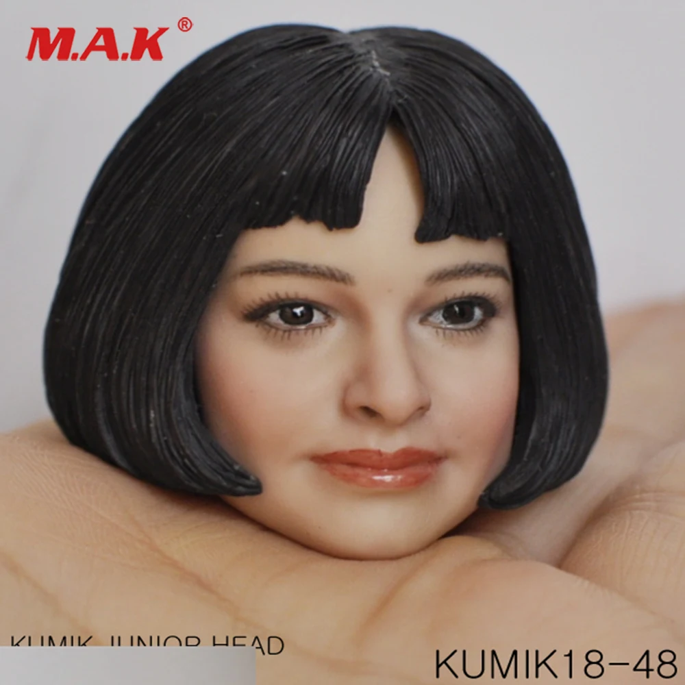 1/6 женская голова Sculpt аксессуар женщина голова резная бледная кожа свет длинные волосы модель для 12 ''фигурка тела