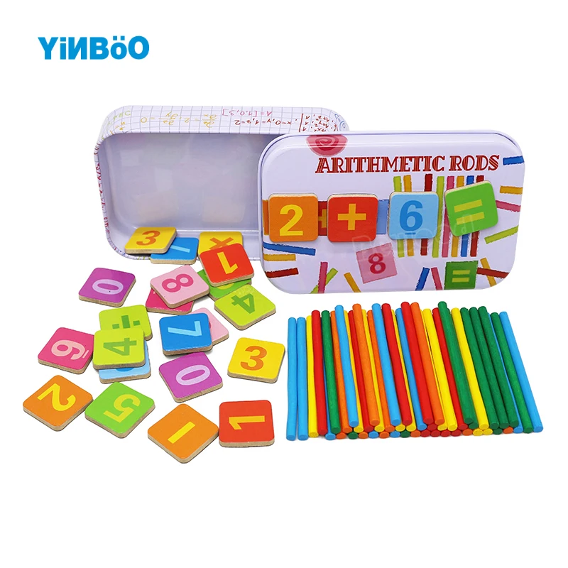 Toy Magnet Box Arithmetic stick Math Toys Wooden Toys Educational Toys Children's Birthday Gift