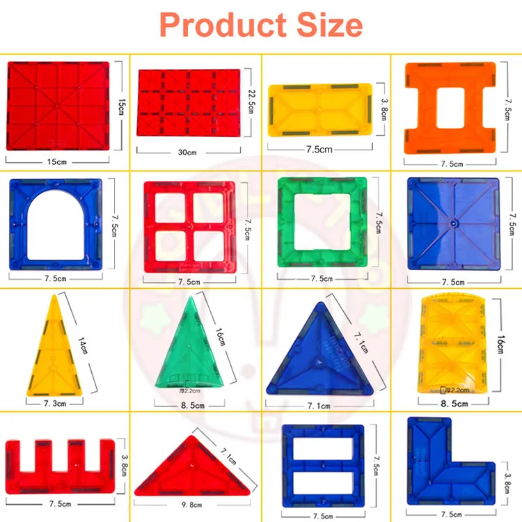 Магнитные строительные блоки магнитные плитки конструктор игры магнит игрушка модель Развивающие игрушки для детей LovelyToo