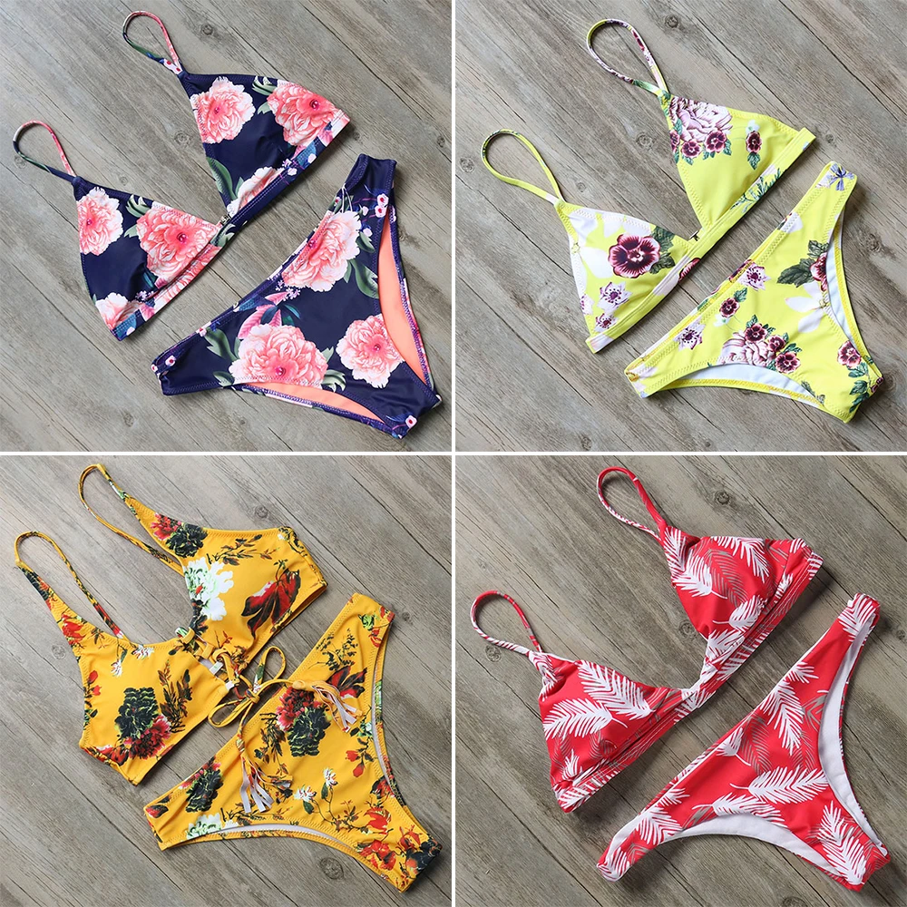 Sexy Bikini 2018 Push Up Swimwear Women Swimsuit Micro Bikini Set Swimming Bathing Suit Beachwear Biquini Maillot De Bain Femme