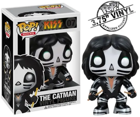 Эксклюзивный Funko pop официальный Kiss Band-The Catman 07# Виниловая фигурка Коллекционная модель игрушки с оригинальной коробкой