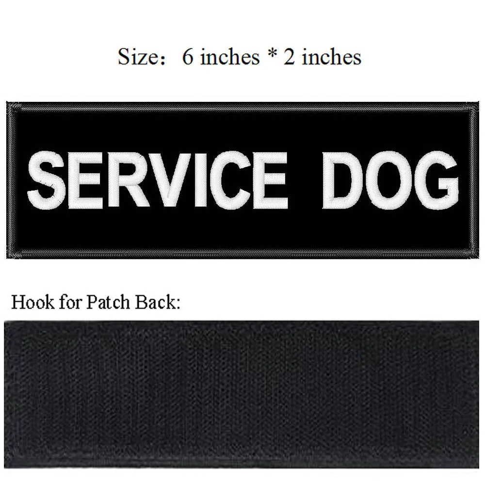 

Embroidered Hook Patches for Harness Service Dog, Emotional Support,In Training,Service Dog In Training,and Therapy Dog Patches