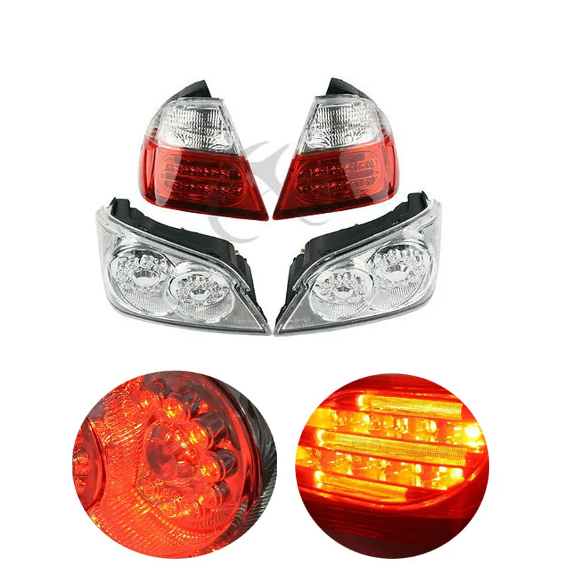 

Motorcycle Tail Light Trunk Lower Brake Turn Signals Light w/ LED For Honda Goldwing GL1800 06-11