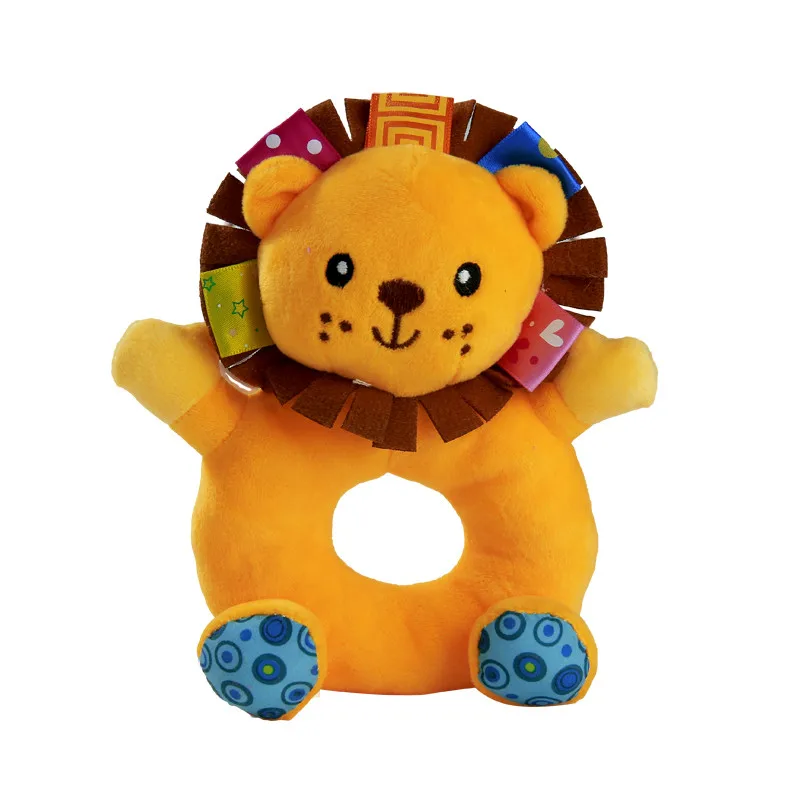 Sozzy Baby мягкая игрушка-погремушка, милые животные, мультяшная фигурка для 0-12 месяцев, развивающие колокольчики, звенящие, ручные игрушки, подарок