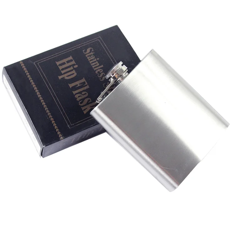 7 Ounces (200ml) Stainless Steel Portable Hip Flasks Carry on Flagon Wine Pot Alcoholic Drunkard