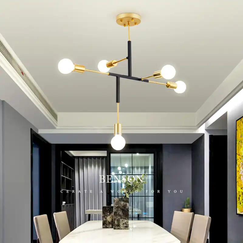 American Modern Novelty Pendant Lights Living Room Bedroom Hotel Hanging Lights Dining Loft Glass Ball Bulb Suspension Luminaire