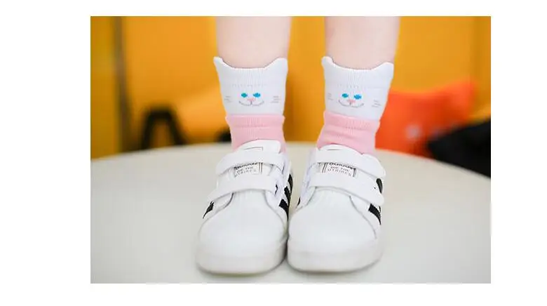 5 пара/лот, детские носки Kawaii, хлопковые Дышащие носки для маленьких мальчиков и девочек, детские носки, 5 видов, подходят для От 1 до 12 лет