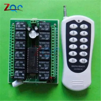 

DC 12V 12 Channel Relay Module Wireless RF Remote Control Switch Transmitter + Receiver Board