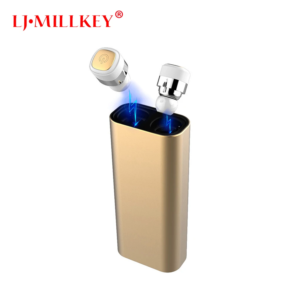 TWS earbuds mini wireless Earphones bluetooth earphone earbuds built in microphone with charging dock for phone LJ-MILLKEY YZ128 TWS earbuds mini wireless Earphones bluetooth earphone earbuds built in microphone with charging dock for phone LJ-MILLKEY YZ128