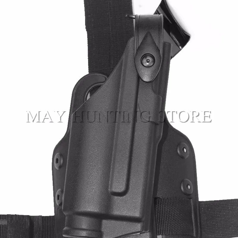 Открытый Охота Airsoft Тактический кобура падения нога кобура свет установлен кобуры пистолет для GL 17 19 22 23 31