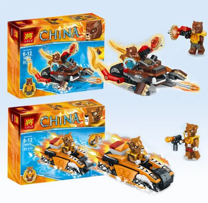 

LELE 79087 chimaed Mini Block Beasts and mounts Building Bricks Cragger Toy For Children