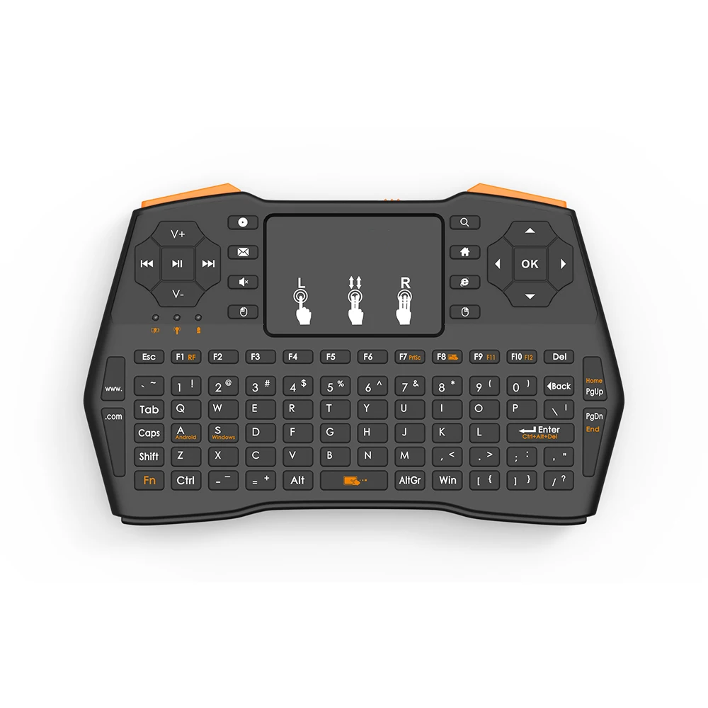 

I8 Plus Mini Wireless Keyboard No Backlit 2.4Ghz English Russian Air Mouse with Touchpad Remote Control Android TV Box