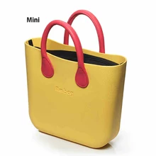 Mini Mid Size Obag O bag Style AMbag with Insert Lining and Colorful Handles Waterproof Fashion Women’s EVA silicon DIY bags
