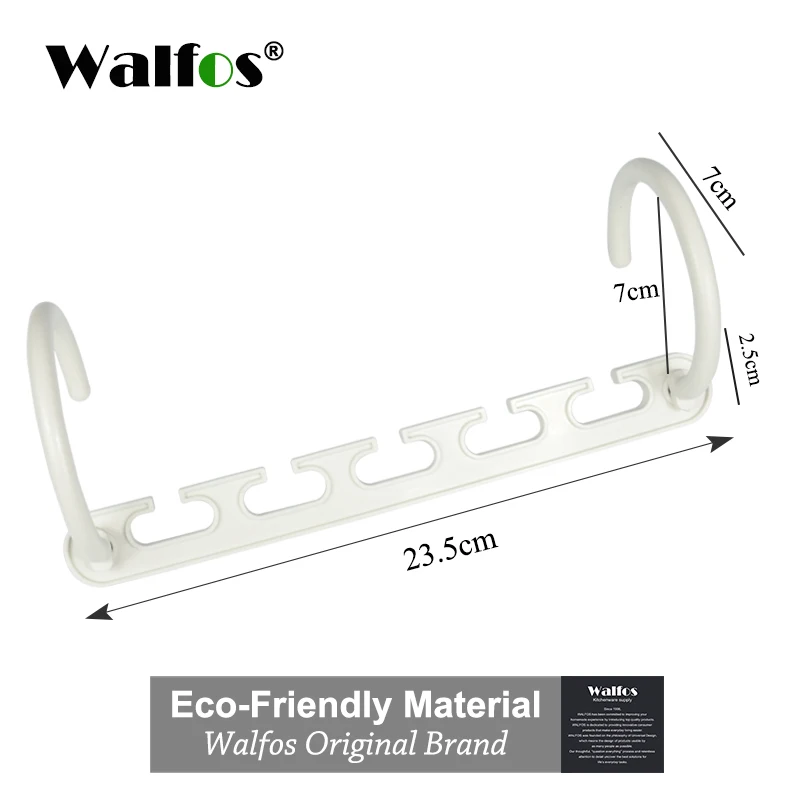 1 шт. Экономия пространства вешалка пластиковая вешалка для одежды крючок Волшебная вешалка для одежды с крюком органайзер для шкафа - Цвет: WALFOS White