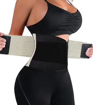 

Waist Trimmer Belt Back Support Adjustable Abdominal Elastic Waist Trainer Hourglass Body Shaper Stomach Shaper and Back Support