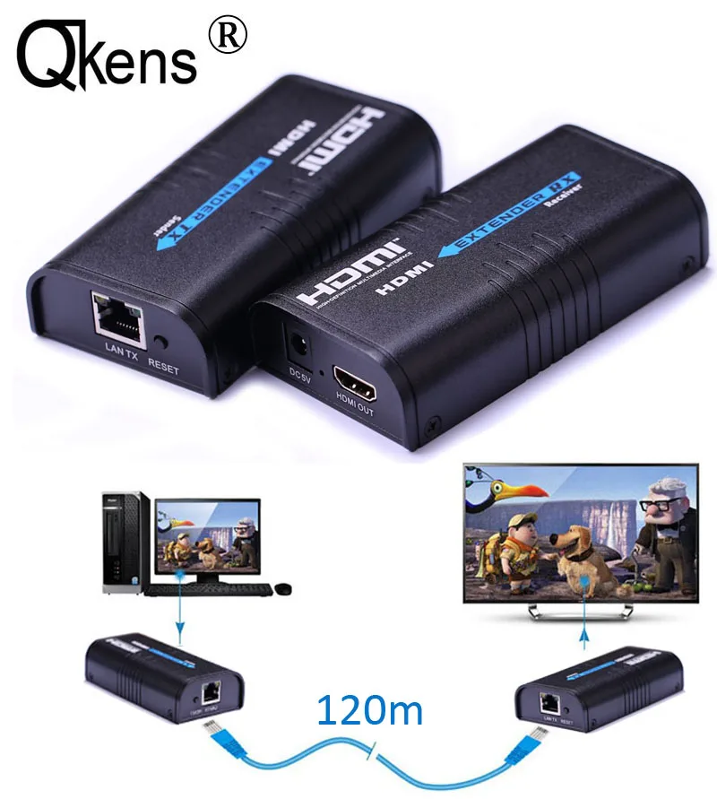 Vanco HDMI Extender over Single Cat5e//Cat6 Cable hdmiex50