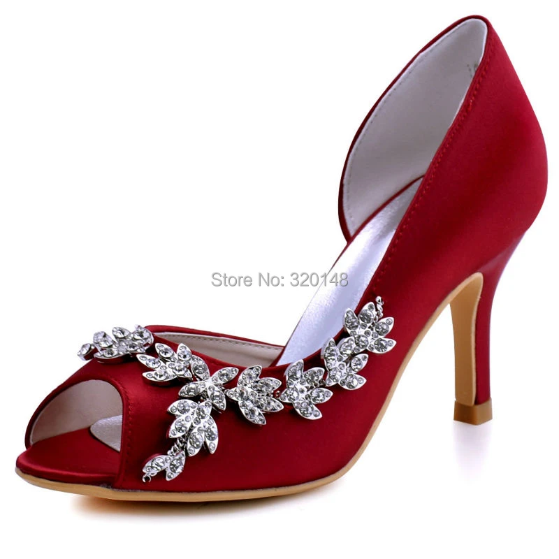 burgundy heels wedding