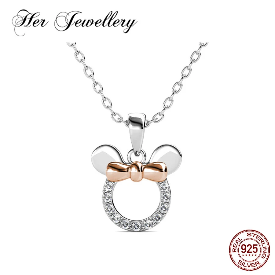 

Her Jewellery silver 925 jewelry Mickey pendant necklace fashion women jewellery Made with crystals from Swarovski DPS0122