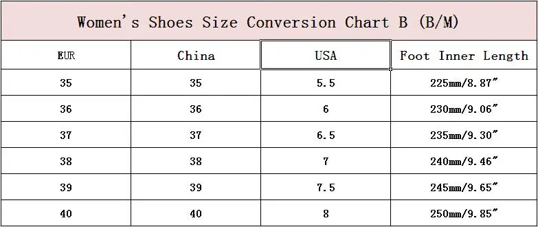 WOMEN SIZE