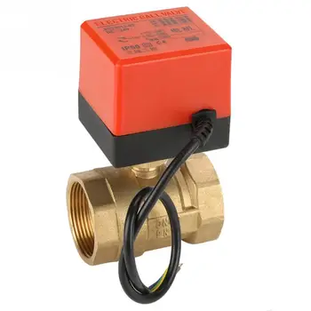 

DC 24V 2 Way 3 Wire Brass Motorized Ball Valve Electrical Valve DN40 G1-1/2"