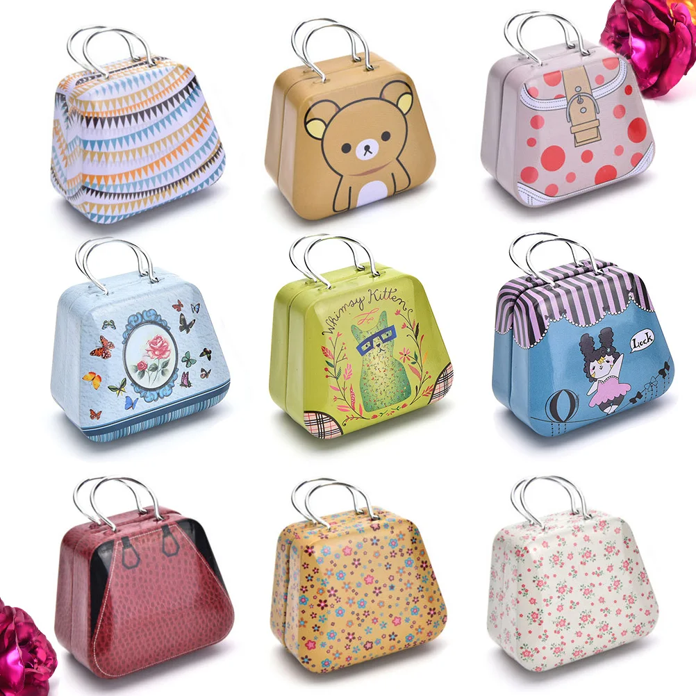 Colorful Mini Tin Box Sealed Jar Packing Boxes Jewelry, Candy Box Small