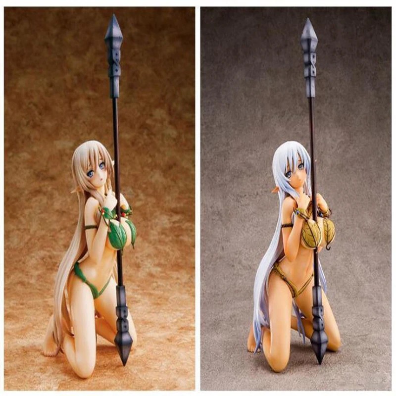 

Alleyne sexy kneeling position Queen's Blade anime painted action figure swimsuit adult collection figurine decoration Y7029