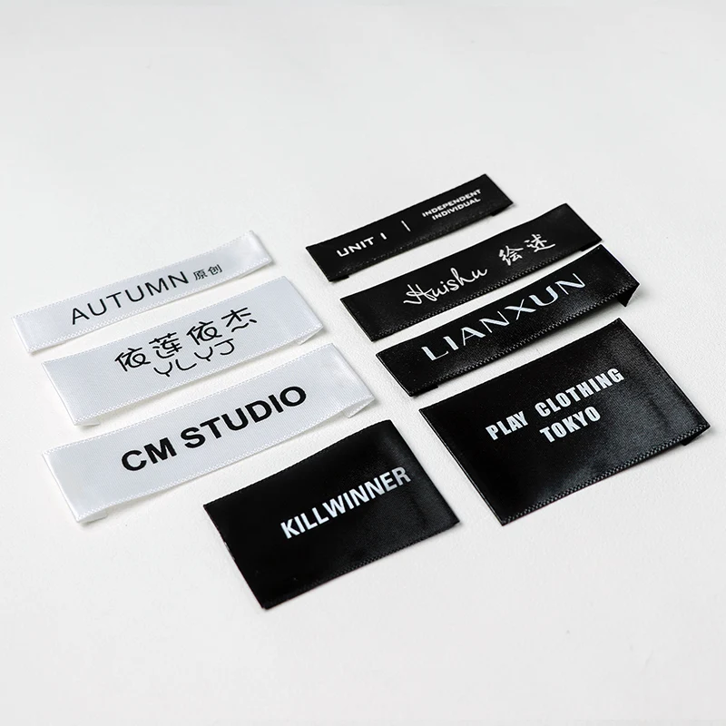 Custom Clothing Labels - Personalized Brand , Organic Cotton Ribbon Labels  , Logo or Text, Sewing Labels (FR262) - AliExpress