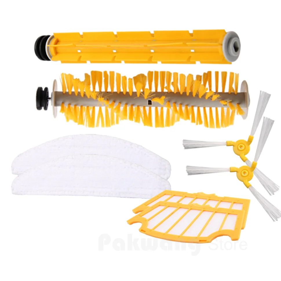 

Newest Auto Robot Vacuum Cleaner A325 Long Working Low Noise Rubber Brush ,Side brush rubber brush hair brush Filter Mop