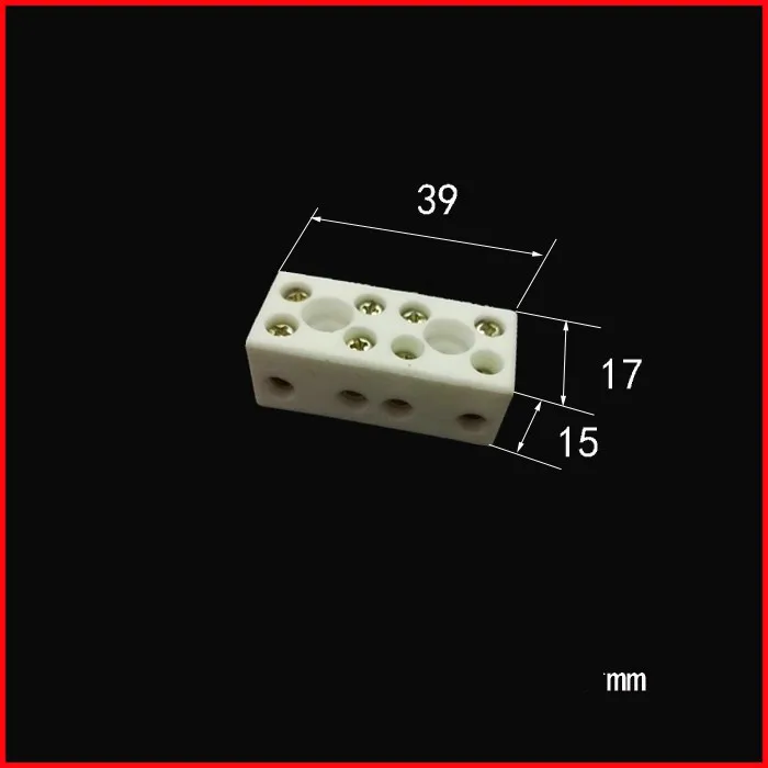 

4 ceramic terminal block / high temperature insulated ceramic terminal /Long * wide * high=39*17*15
