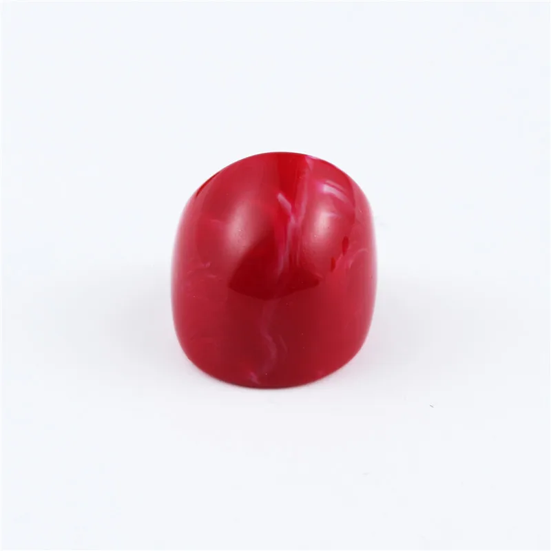 GEOMEE European Resin Unique Leopard Rings for Women Men Ring Jewelry Simple Smooth Handmade Rings Punk Wedding Bands R28