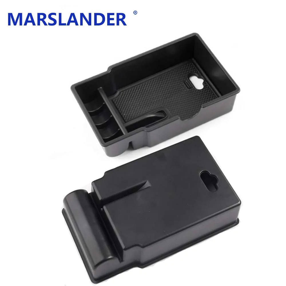 For Jeep Renegade 2015 2016 ABS Black Armrest font b Storage b font Box Glove Box