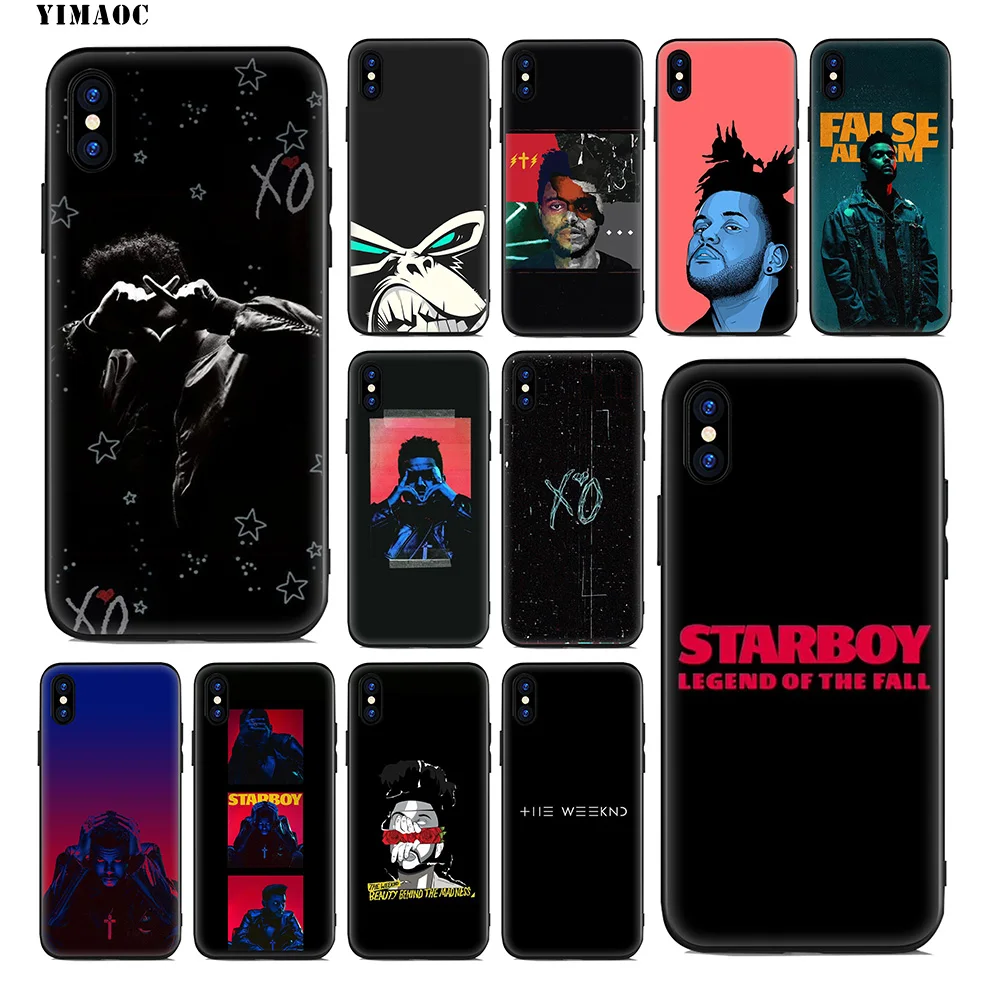 

YIMAOC The Weeknd Soft Silicone Case for iPhone Xr Xs Max X or 10 8 7 6 6S Plus 5 5S SE