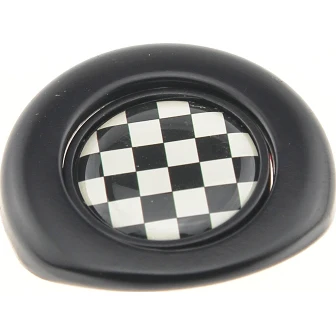 Черное моторное один старт/стоп крышка нажимной кнопки крышка украшения для 2nd Gen MINI Cooper one s земляк R55 R56 R57 R58 R59 R61 R60 - Название цвета: Racing Flags