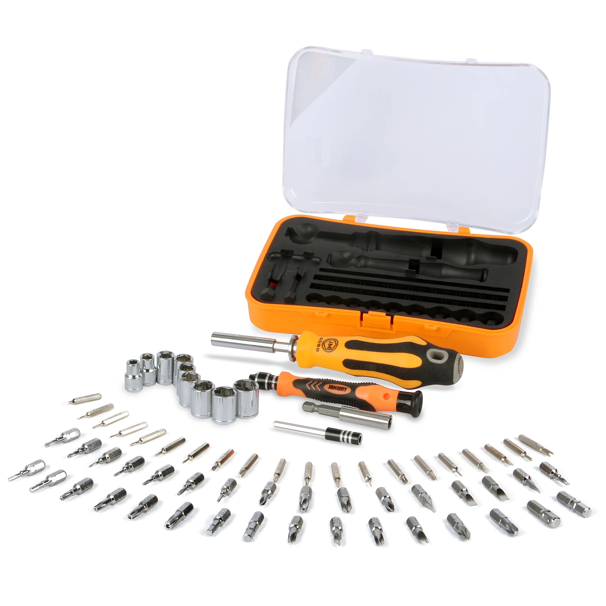 

66 in 1 Adjustable Extension Bar Magnetic Screwdriver Set PP+TPR Non-slip Handle/Cr-V Bits Wiha O  