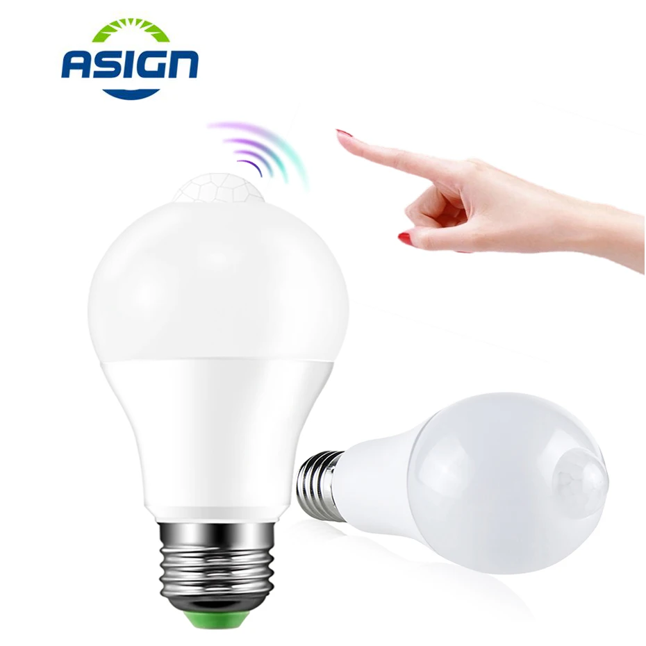 

e27 led B22 PIR 12W 18W e27 led 220v sensor led lamp SMD2835 SMD3030 IP42 Motion Sensor led e27 bulb light lamp motion sensor