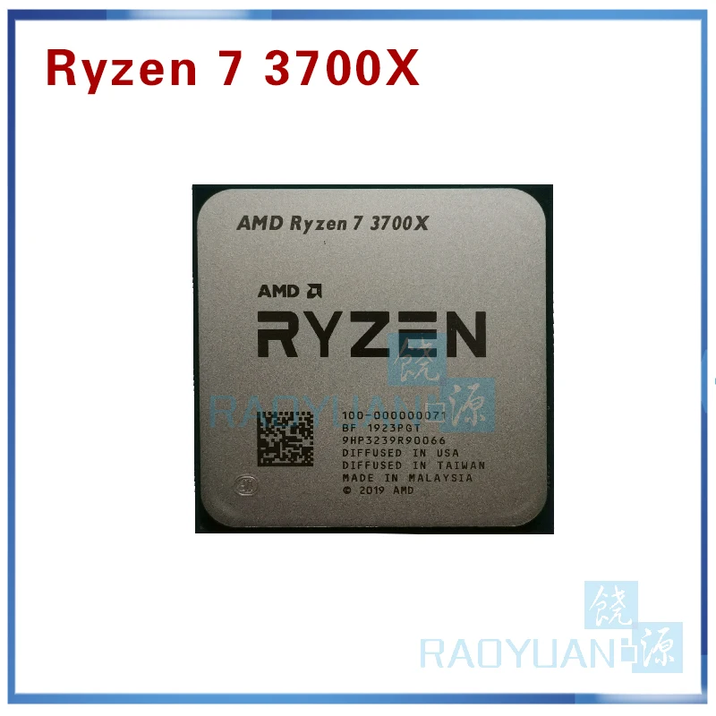 Процессор AMD Ryzen 7 3700X R7 3700X3,6 GHz 7NM L3 = 32M 100-000000071 Восьмиядерный процессор Sinteen-Thread с процессором Socket AM4
