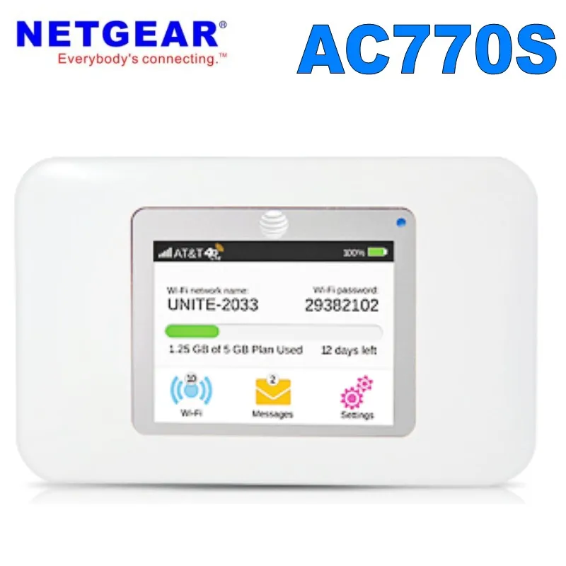 Беспроводной маршрутизатор Netgear AT&T Aircard AC770S 4G LTE большая точка доступа|router