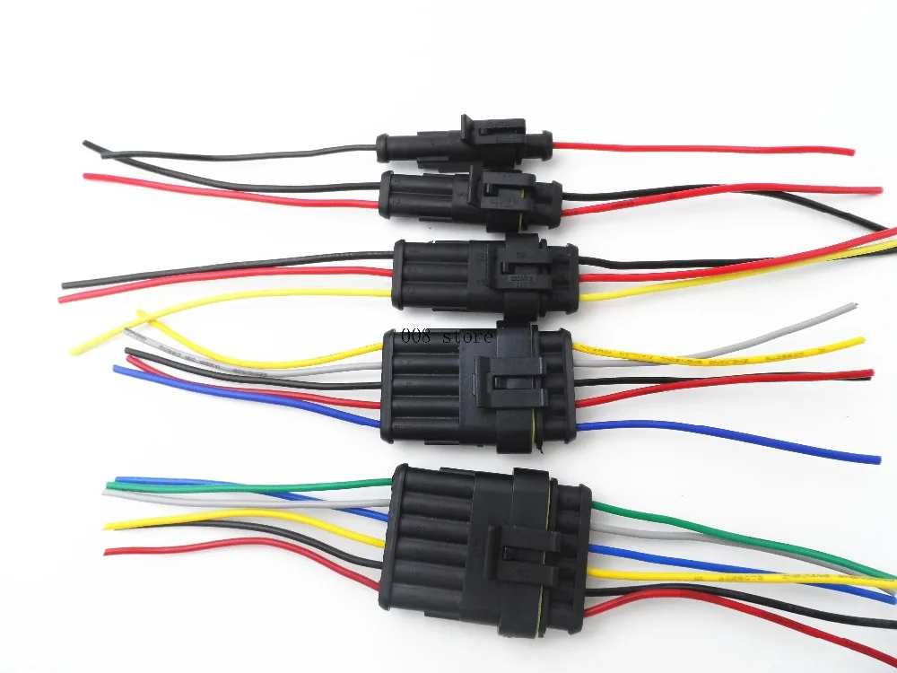 Waterproof Connectors 1P 2P 3P 4P 5P 6P Male and Female Plug Electrical Wire