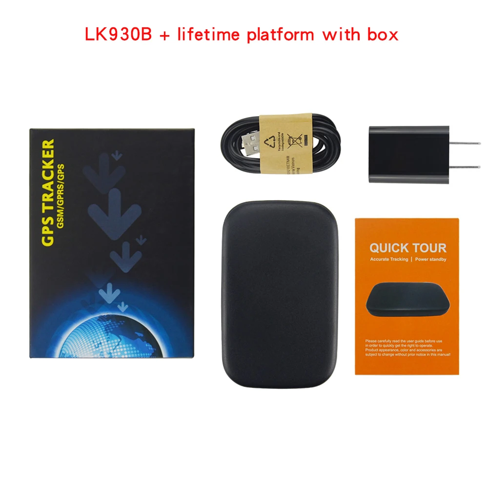 High Quality Vehicle Device GPS Car Vehicle Tracker LK930B Power off overspeed Vibration alert Geo-fence One way communication track a cell phone location for free GPS Trackers