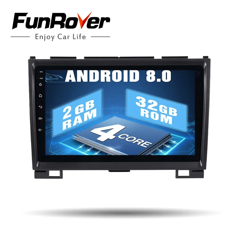 Best Funrover Android 8.0 2 din Car dvd gps for Haval Hover Greatwall Great wall H5 H3 h5 HD radio bluetooth RDS navi wifi Glonass FM 0