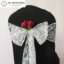 Цена 20 см* 275 см цветная жесткая кружевная лента для стула 100 шт Для свадебное оформление отеля