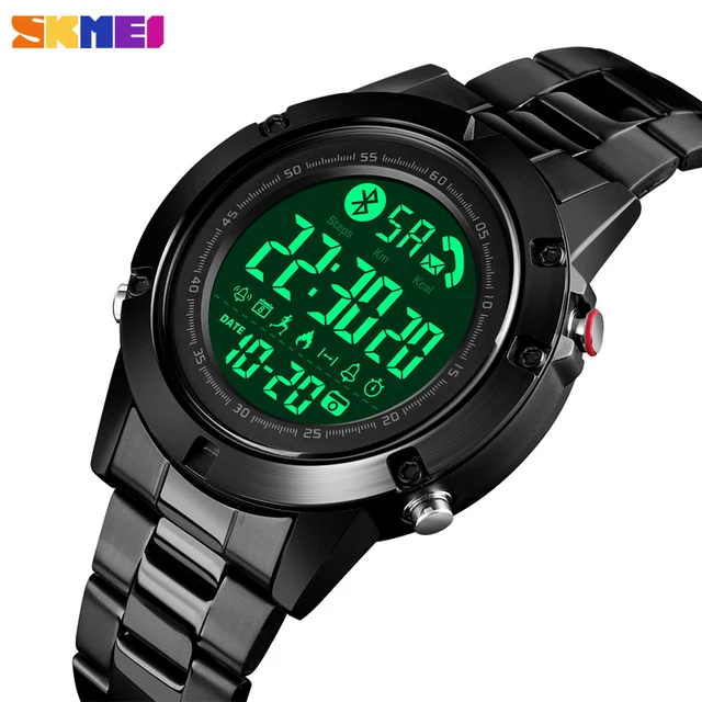 US $21.79 SKMEI Smart Bluetooth Digital Watch Men Sport Waterproof Calorie Fitness Clock Watches Man Wristwat