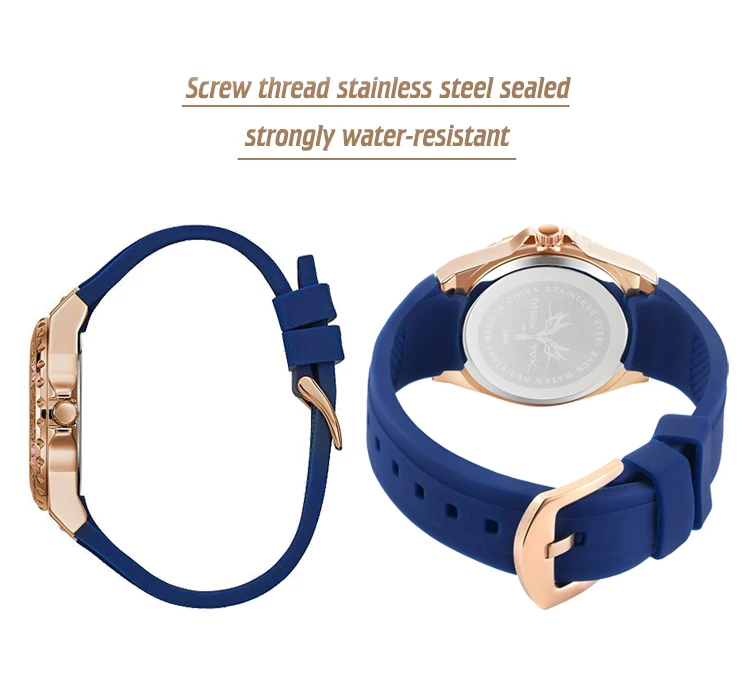 luxo rosa ouro bling senhoras relógio diamante